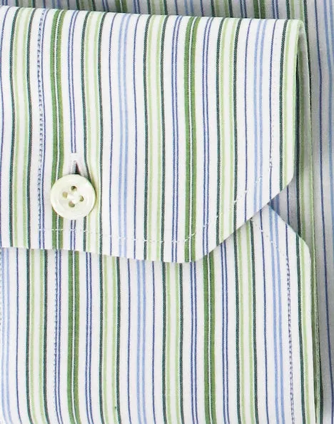 Finamore Napoli Green Button-Front Shirt – Size: Medium US