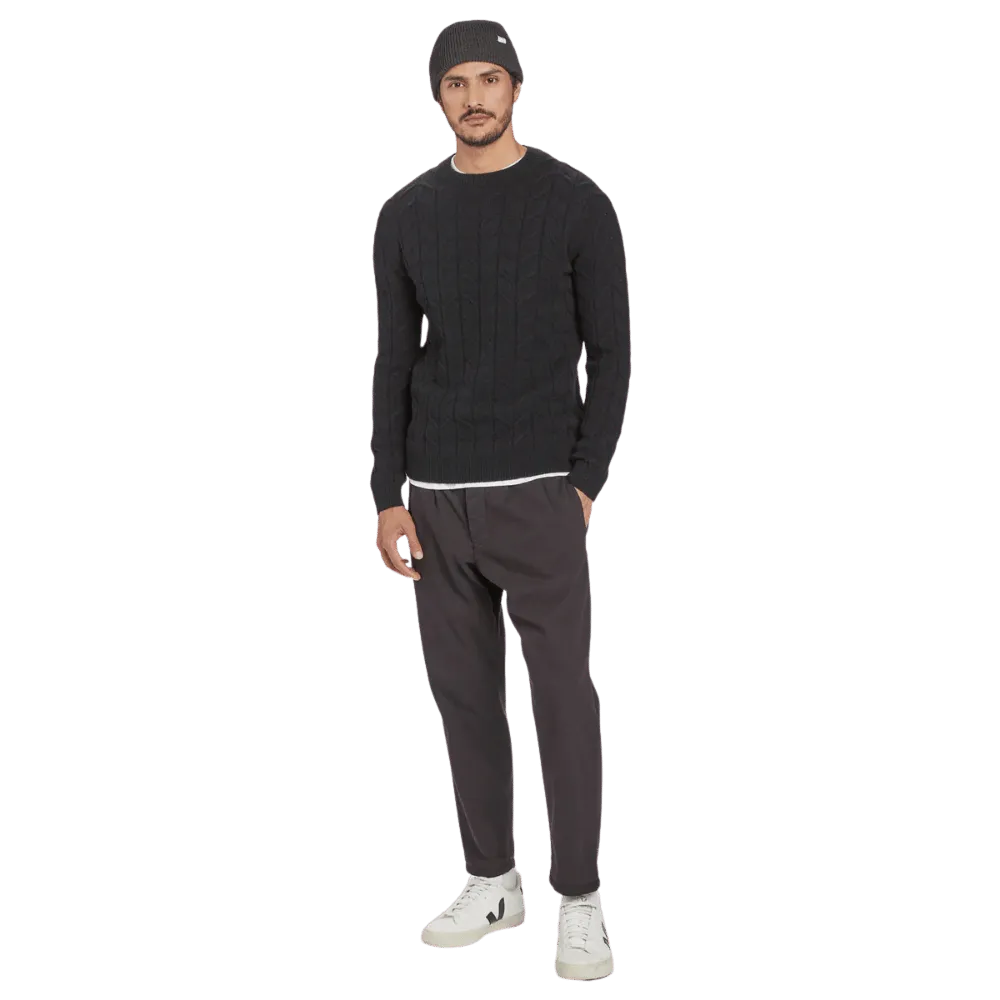 Firenze K4701 Relaxed Tapered Fit Pants - Meteorite