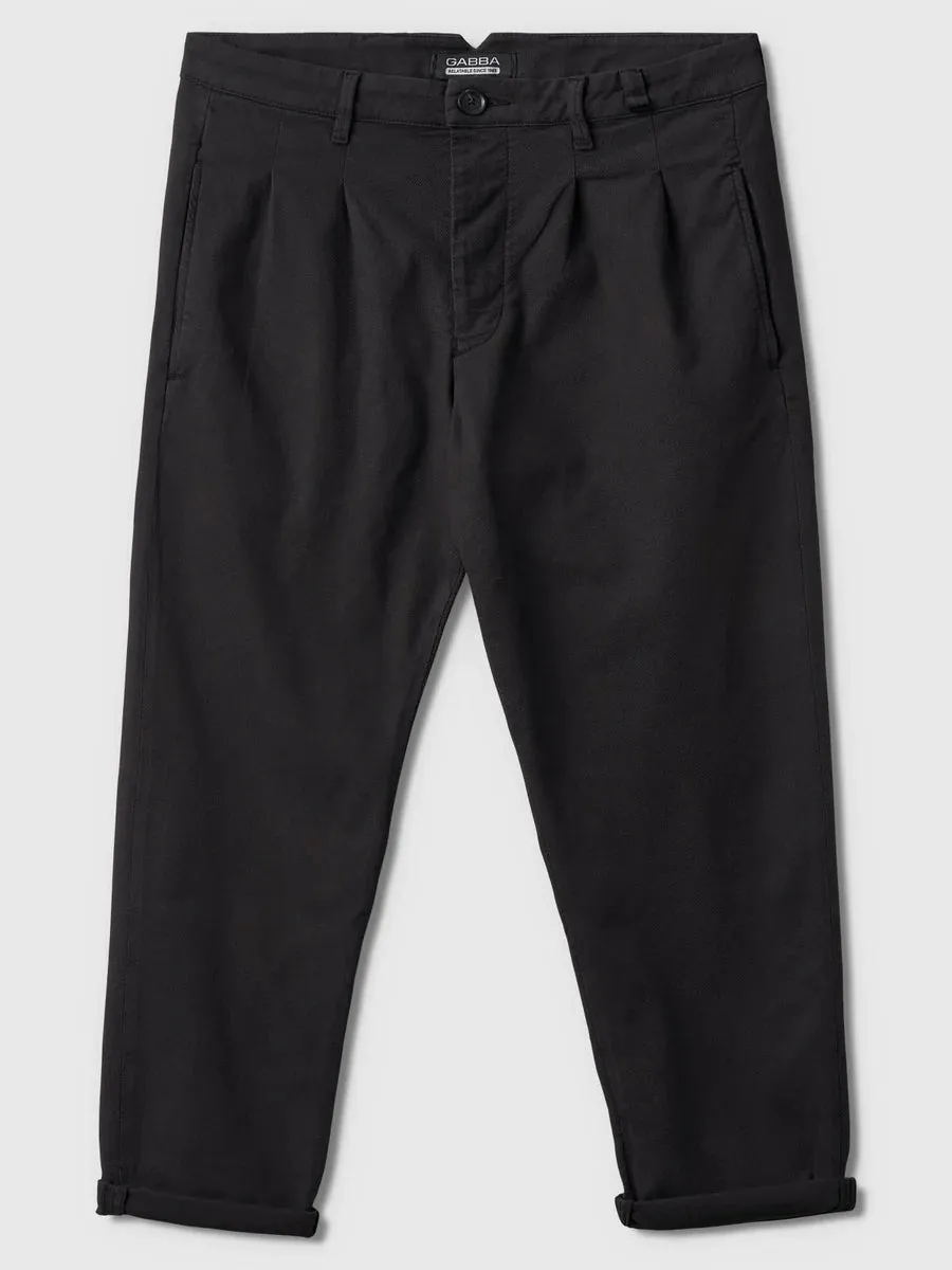 Firenze K4701 Relaxed Tapered Fit Pants - Meteorite