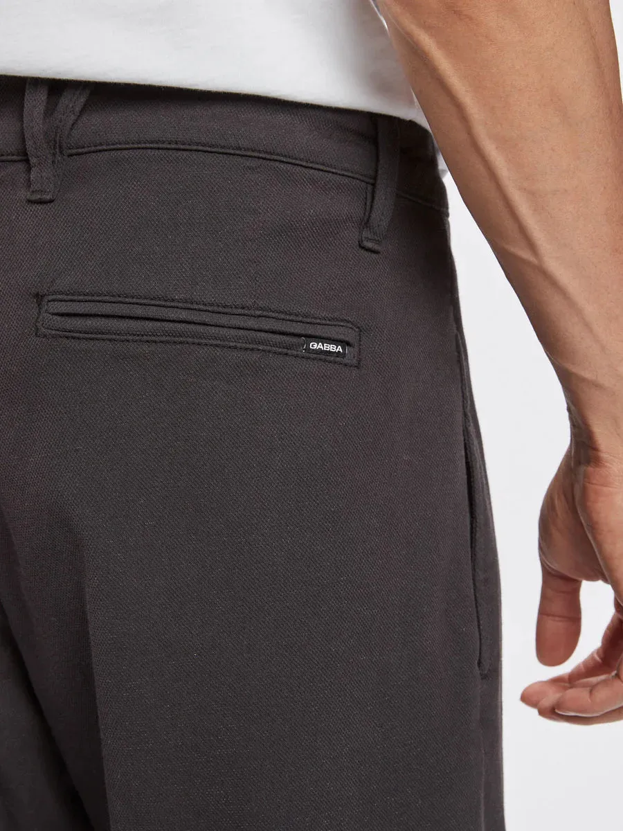Firenze K4701 Relaxed Tapered Fit Pants - Meteorite
