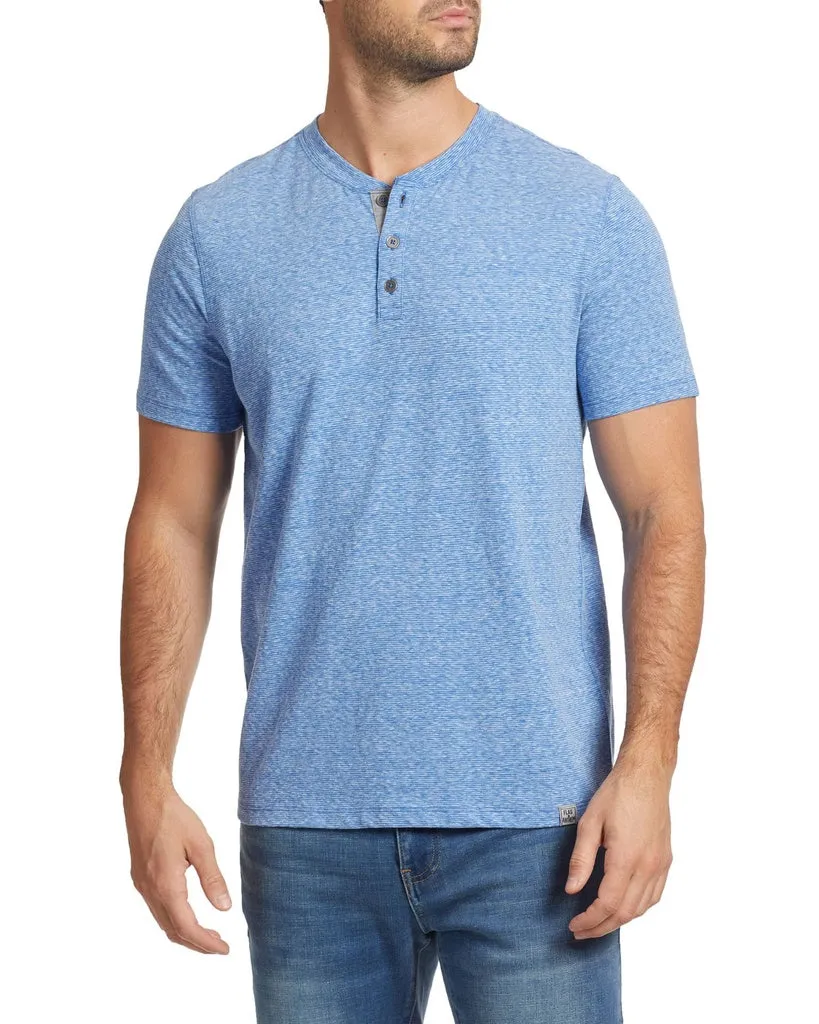Flag & Anthem Window Short-Sleeve Snowy Stripe Henley