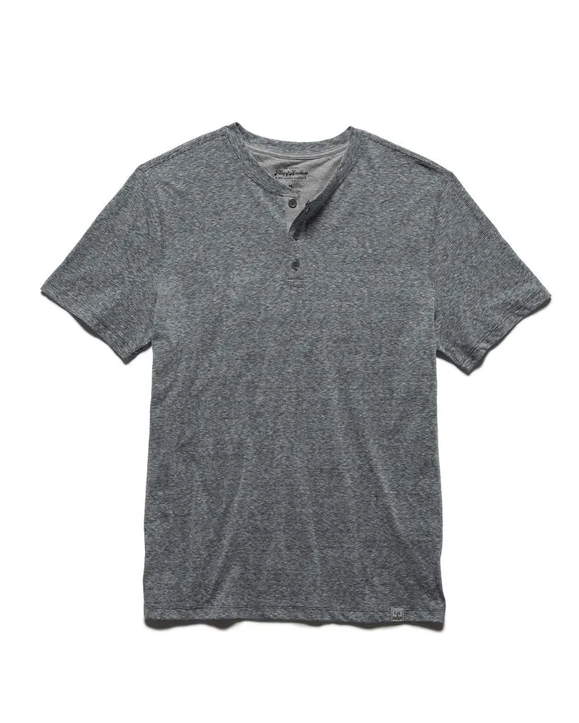 Flag & Anthem Window Short-Sleeve Snowy Stripe Henley