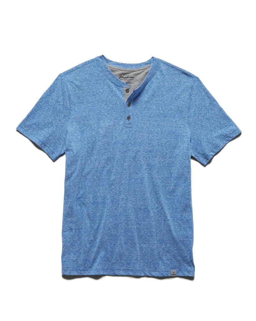 Flag & Anthem Window Short-Sleeve Snowy Stripe Henley