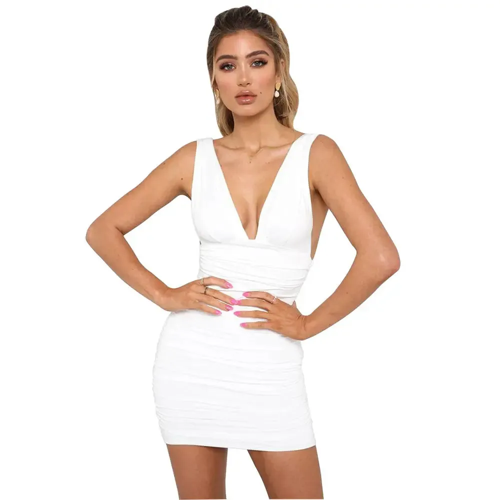 Forefair Off Shoulder Sexy Mini Bandage Dress
