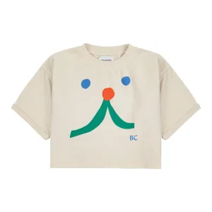 Funny Face Short Sleeve Sweatshirt