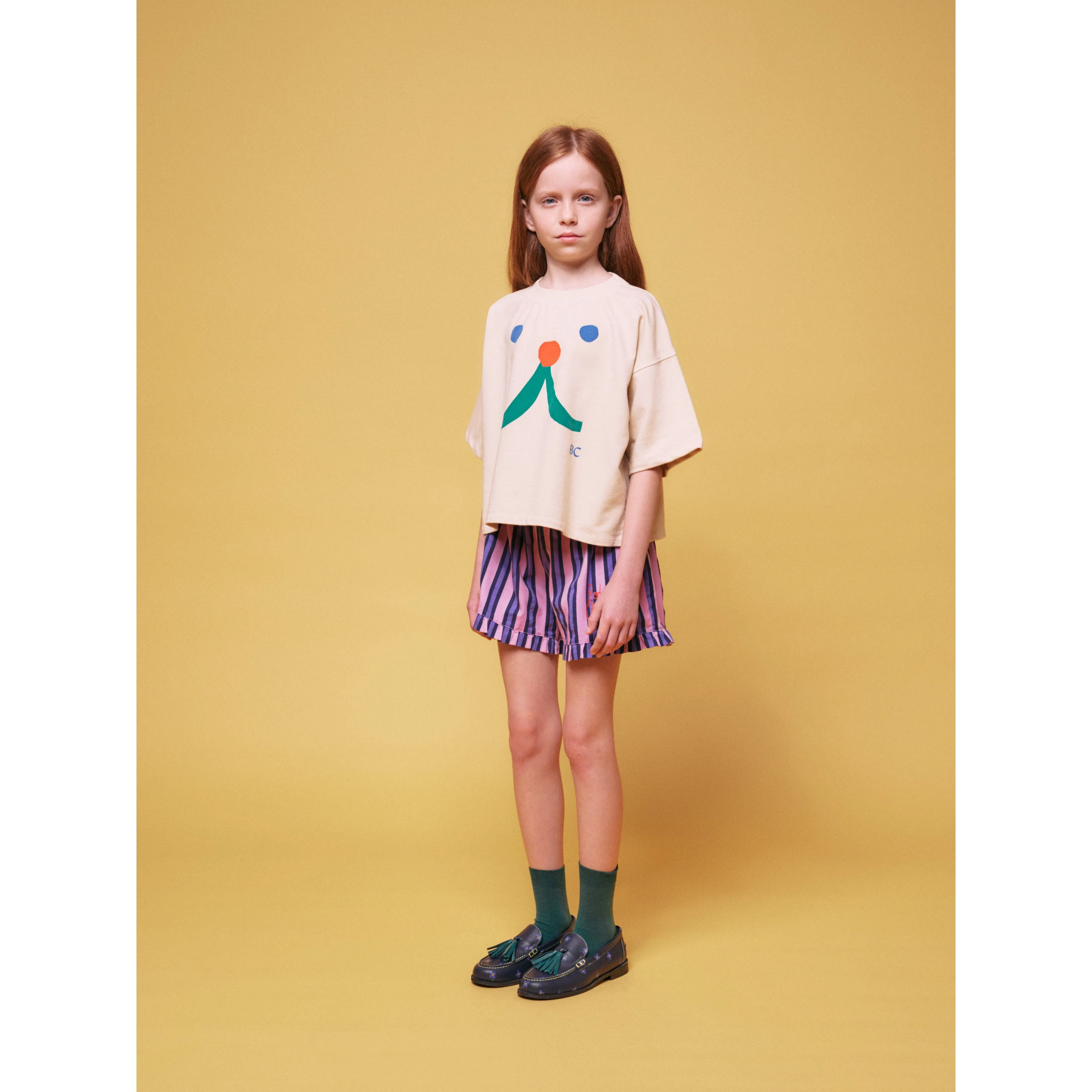 Funny Face Short Sleeve Sweatshirt