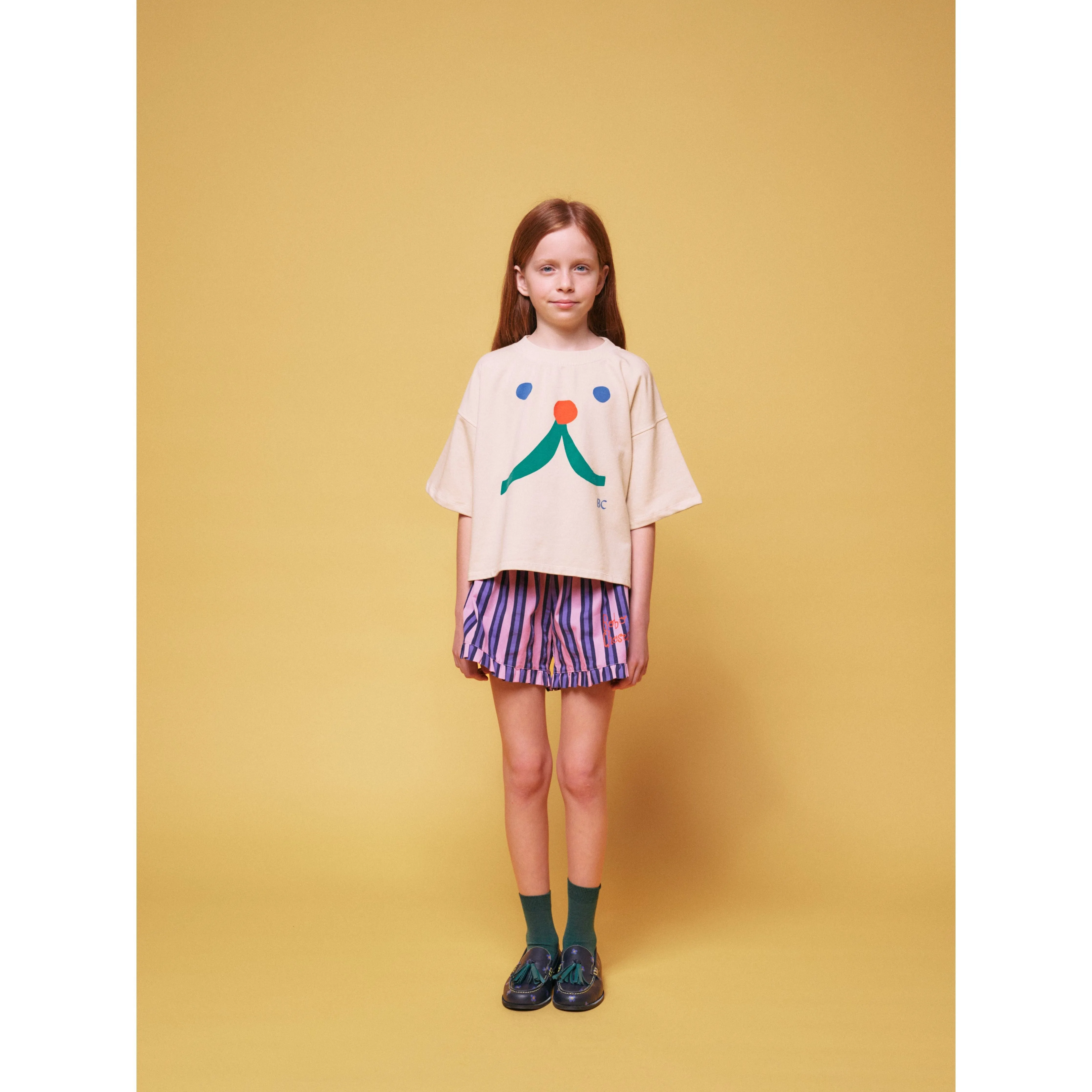 Funny Face Short Sleeve Sweatshirt