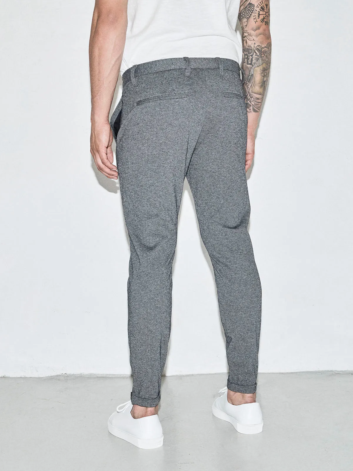 GABBA | Pisa Jersey Pant Cropped | 801 hellgrau