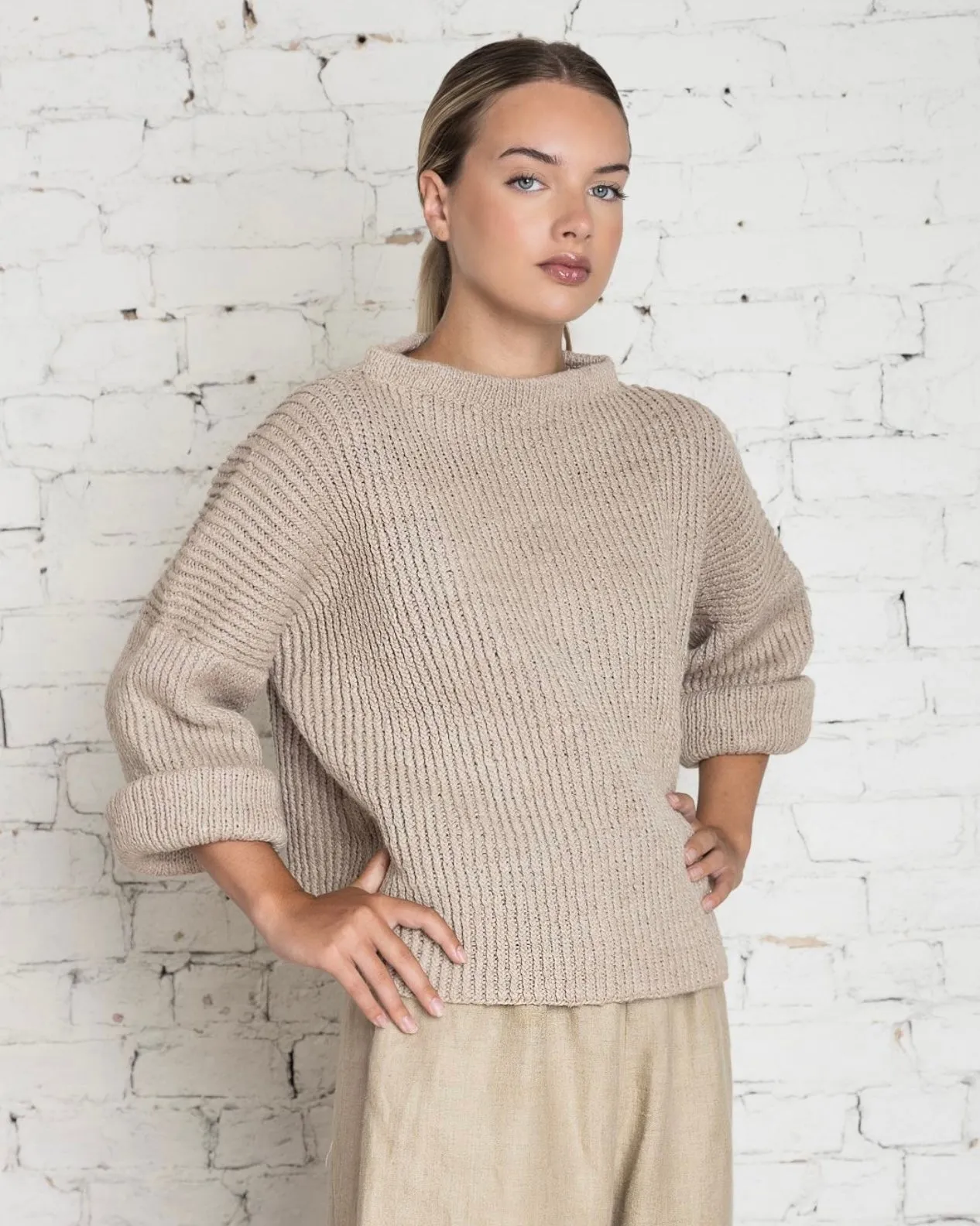 Hand Knit Pullover Sweater