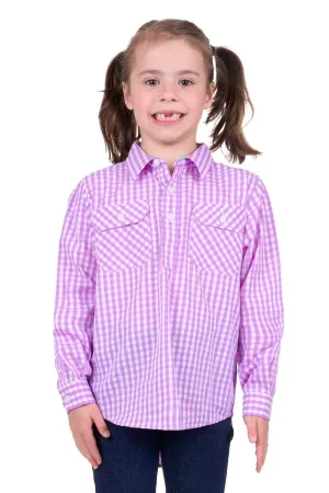 Hard Slog Shirt Girls Ayla Half Button
