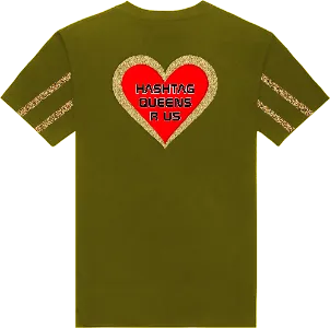 HASHTAG QUEENS HEART T-SHIRT