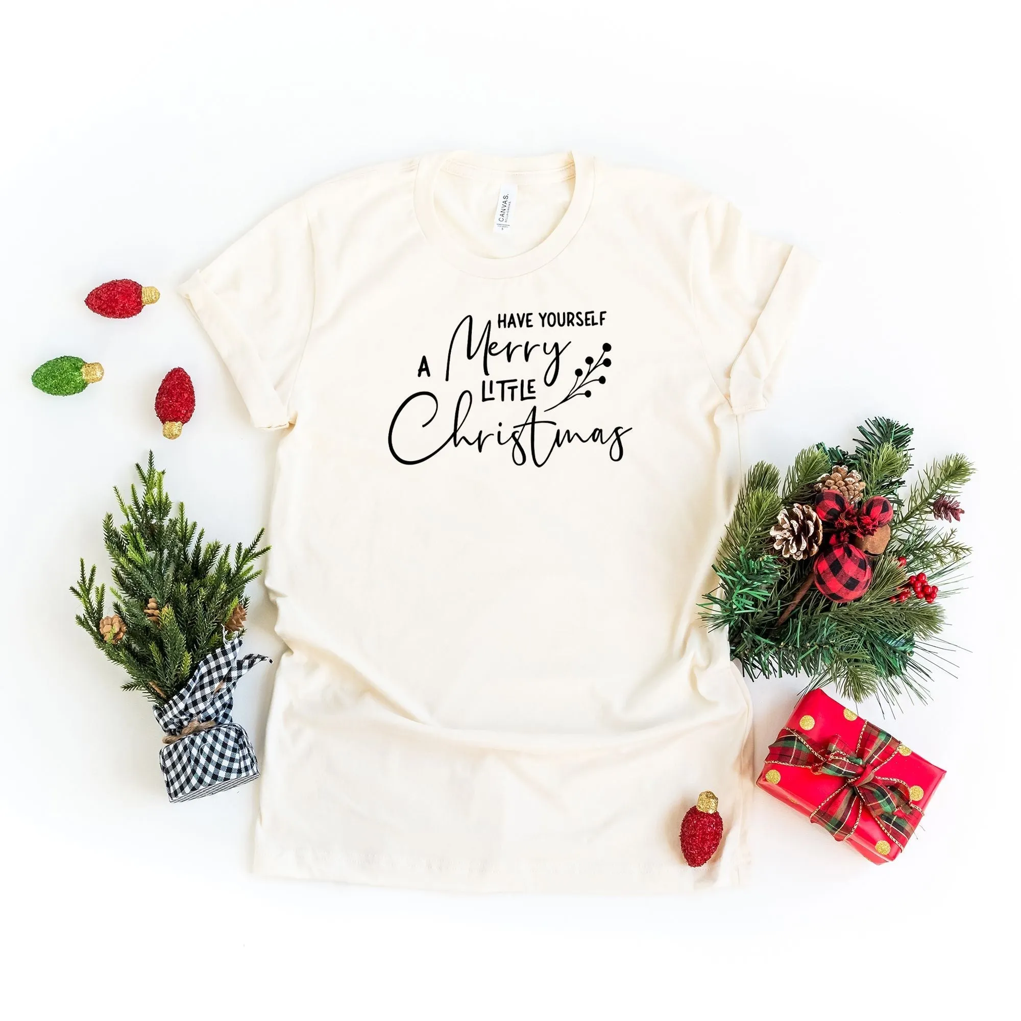 Have Yourself A Merry Little Christmas Berries | Short Sleeve Crew Neck