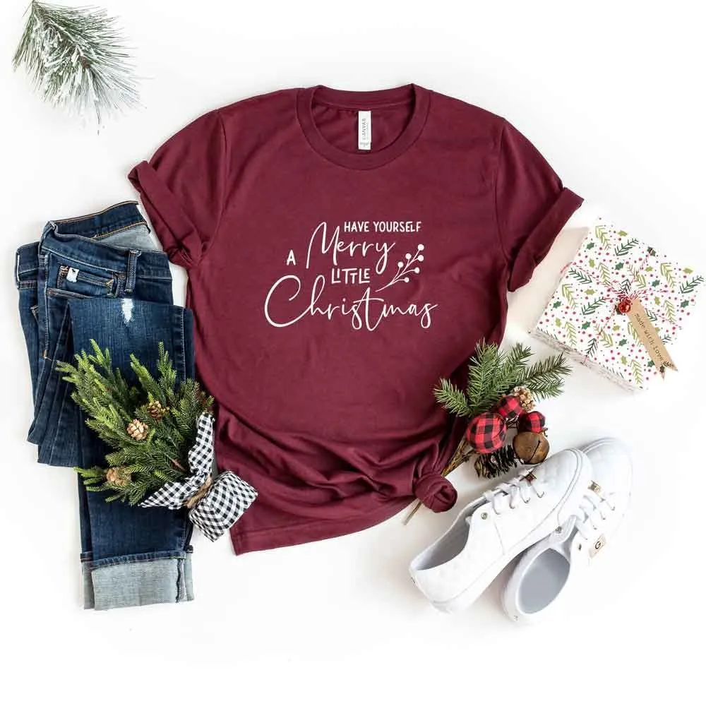 Have Yourself A Merry Little Christmas Berries | Short Sleeve Crew Neck