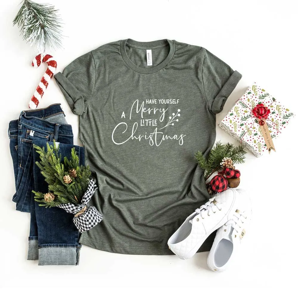 Have Yourself A Merry Little Christmas Berries | Short Sleeve Crew Neck