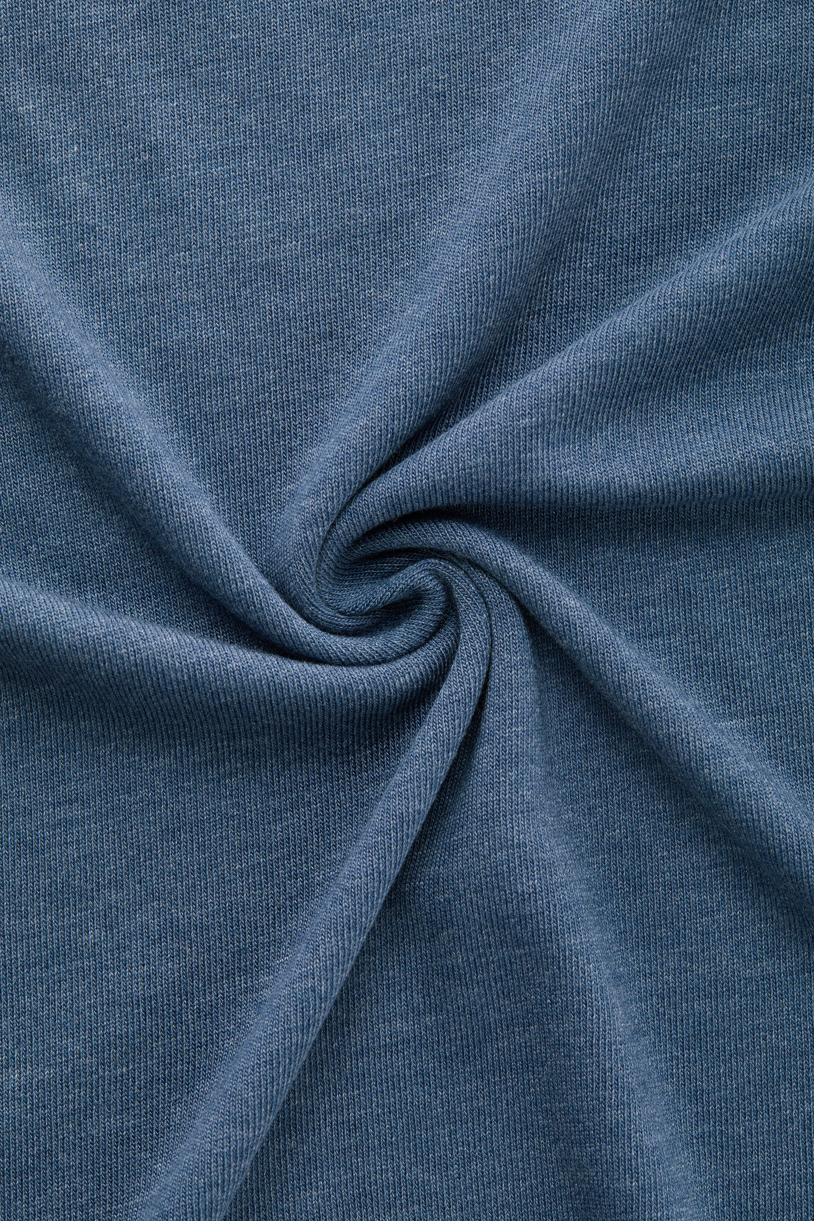 Heavyweight Short Sleeve Bamboo Sorona Jersey Crewneck Navy