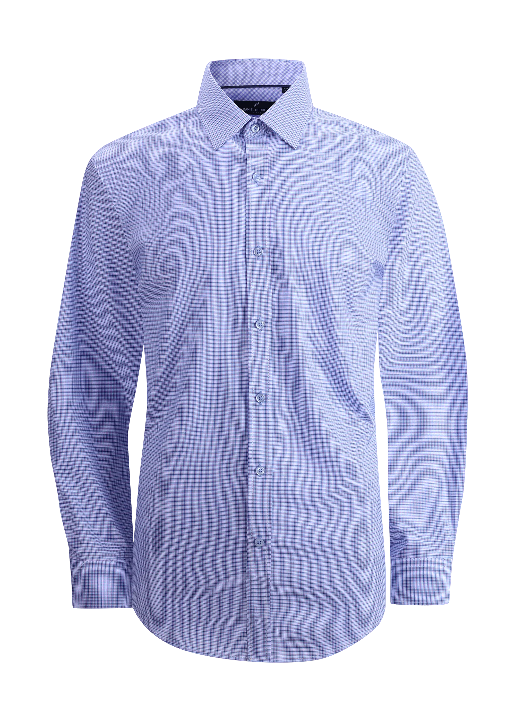 Hechter Paris Micro Check Slim Fit Dress Shirt