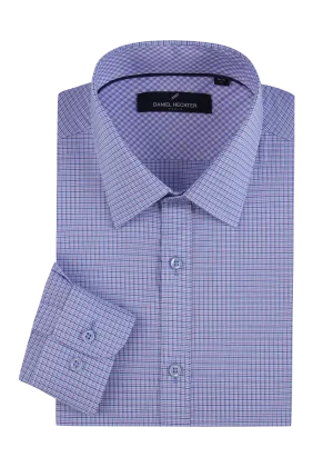 Hechter Paris Micro Check Slim Fit Dress Shirt