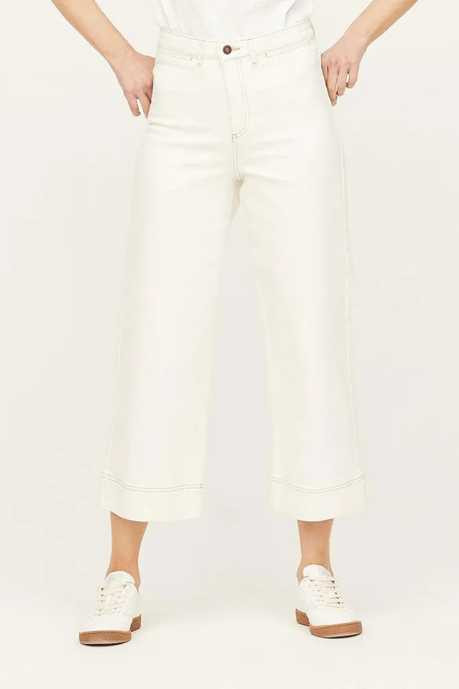 High Rise Denim Culotte's