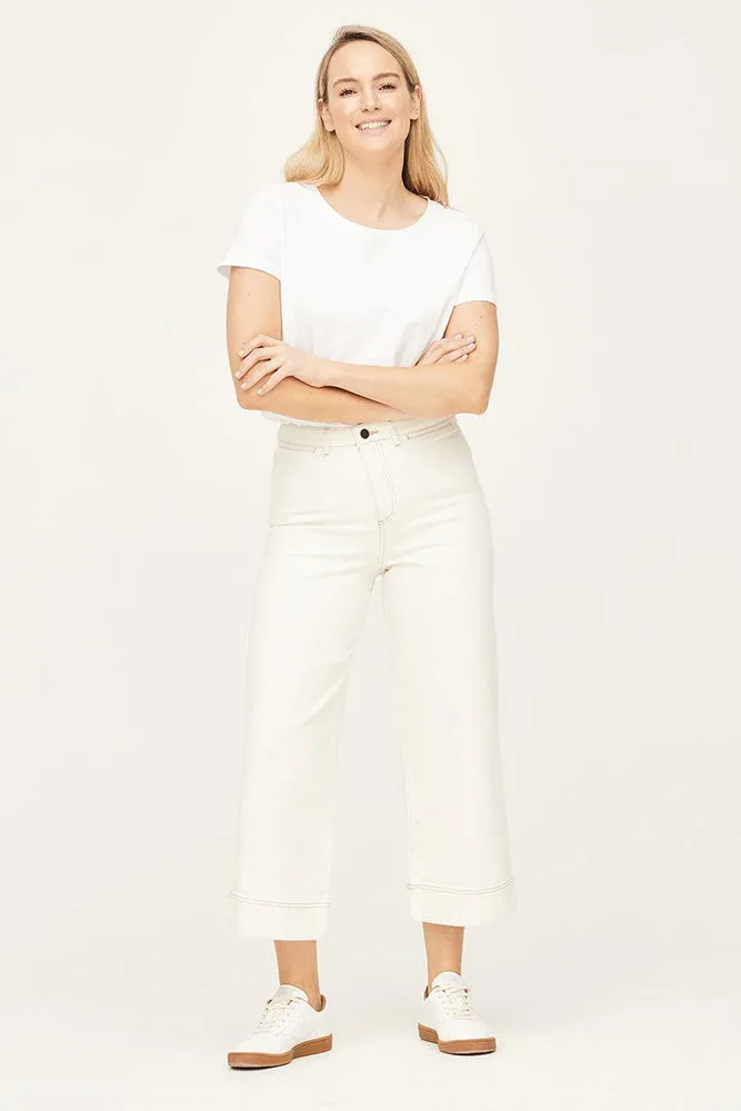 High Rise Denim Culotte's