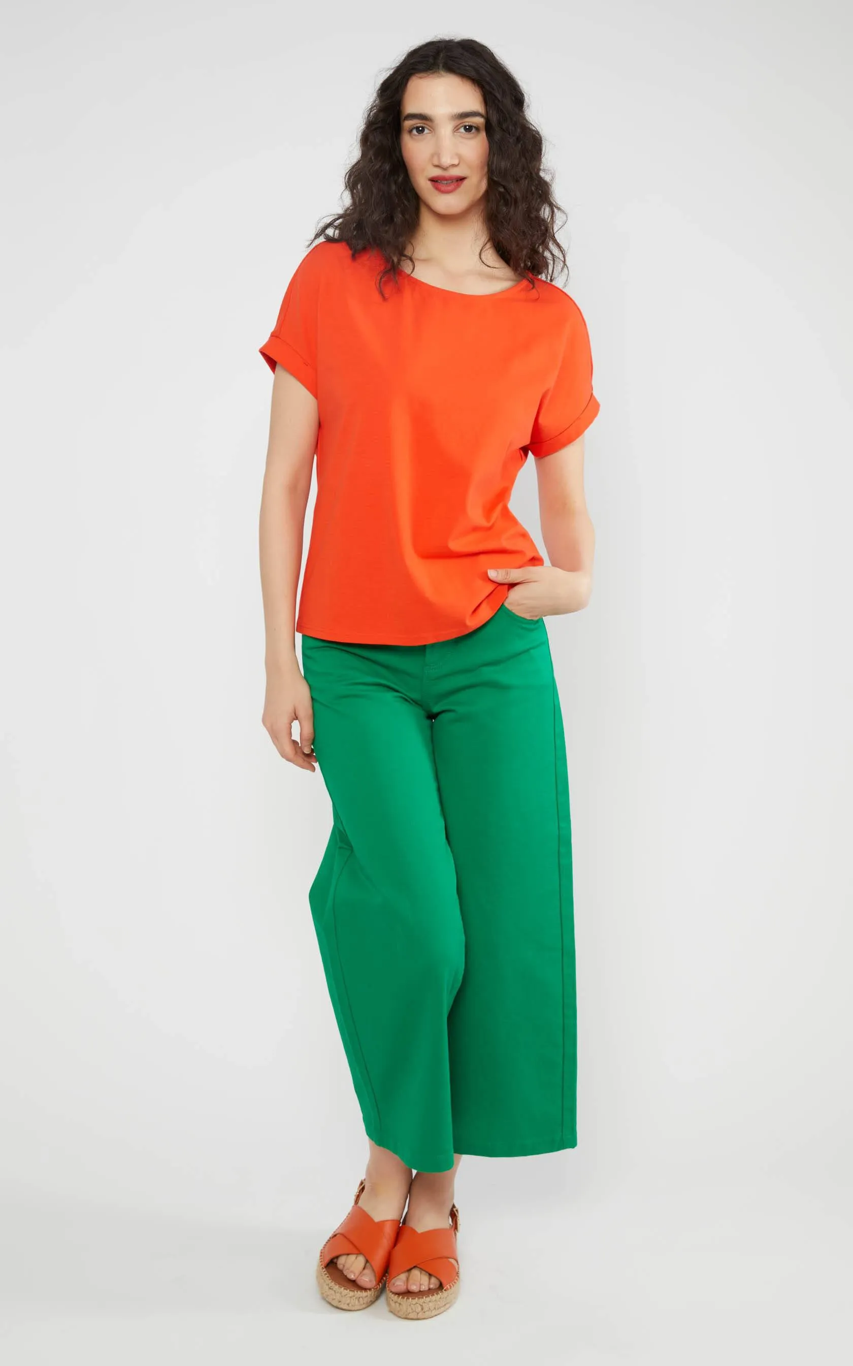 High Waist Culotte Everything In My Green Serenade
