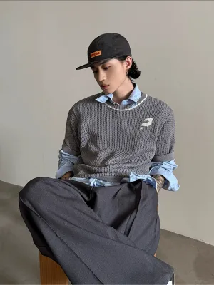 Hollow Short-sleeved Sweater