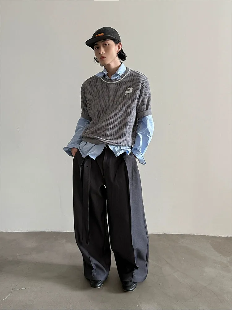 Hollow Short-sleeved Sweater