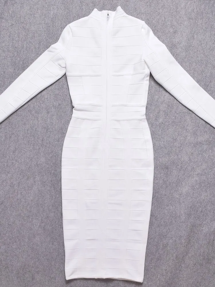 HQBORY Winter Knitted Long Sleeves Dress