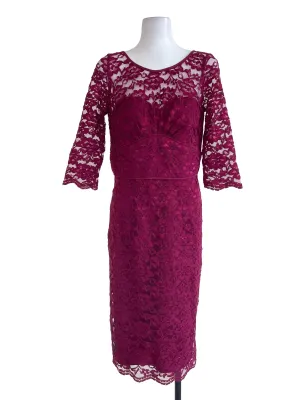 Jam Red Lace Sheath Dress