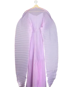 J'amemme Purple Alisha Pleated Dress UK XS