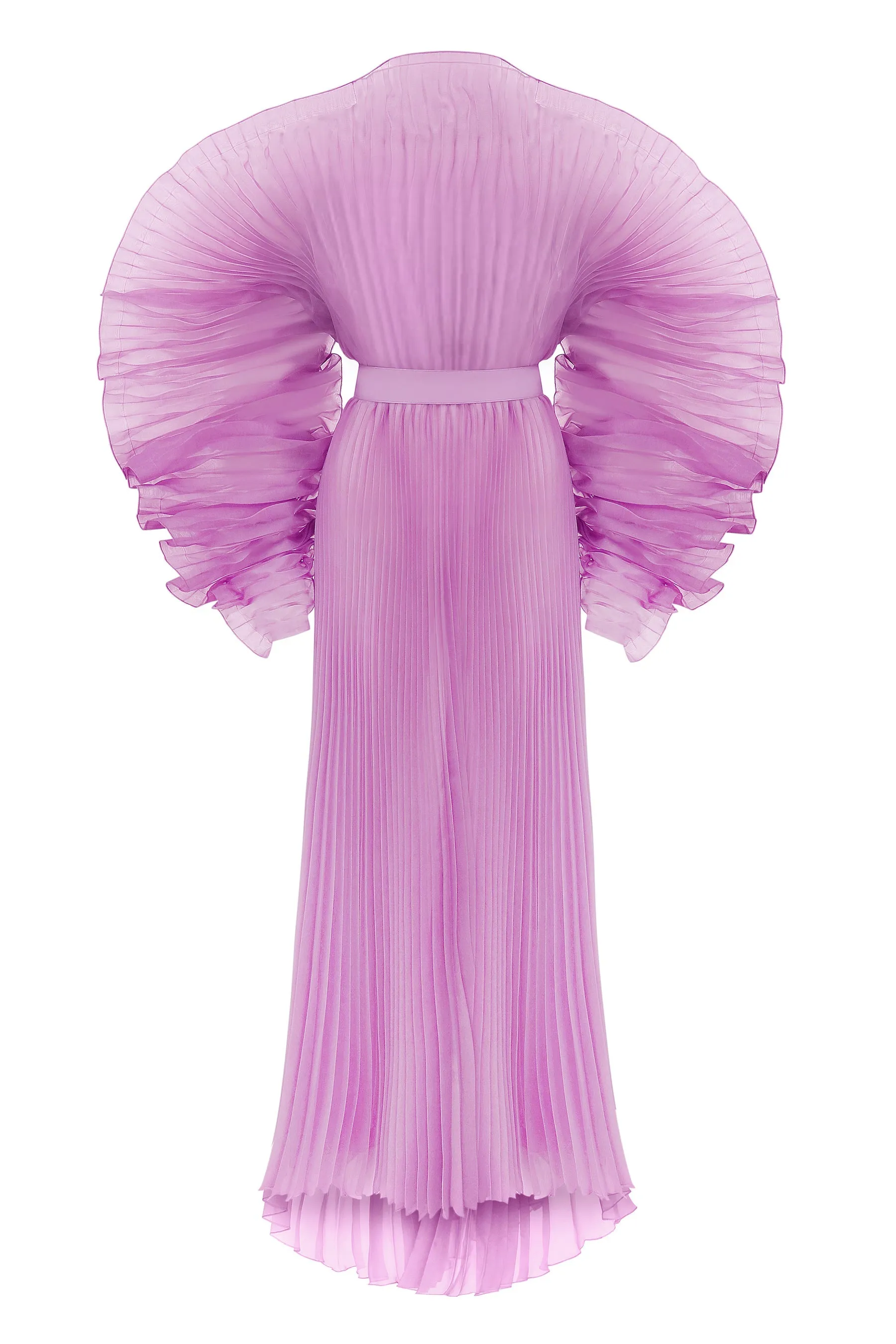 J'amemme Purple Alisha Pleated Dress UK XS