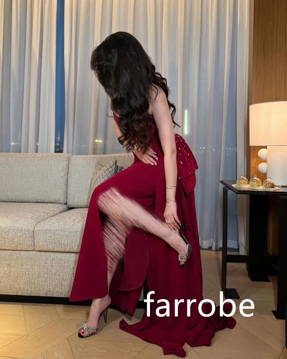 JazzHer Customized Fashion Jersey Pleat Sheath Sequined Sweetheart Midi Dresses Homecoming Dresses Classic Exquisite Modern Style Pastro (PRE-ORDER)