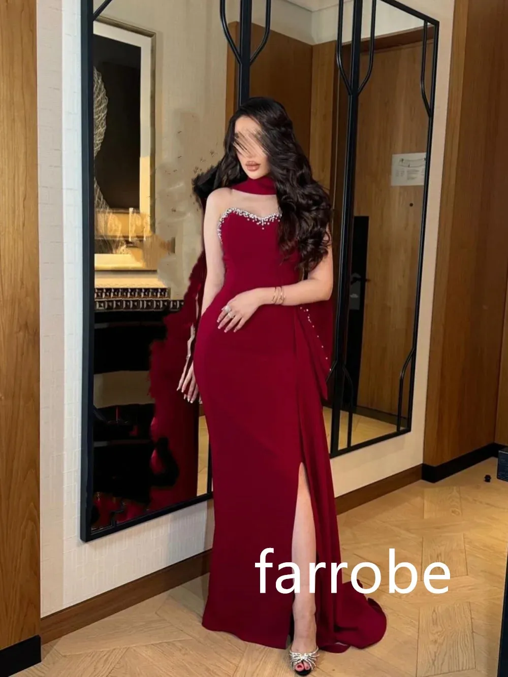 JazzHer Customized Fashion Jersey Pleat Sheath Sequined Sweetheart Midi Dresses Homecoming Dresses Classic Exquisite Modern Style Pastro (PRE-ORDER)
