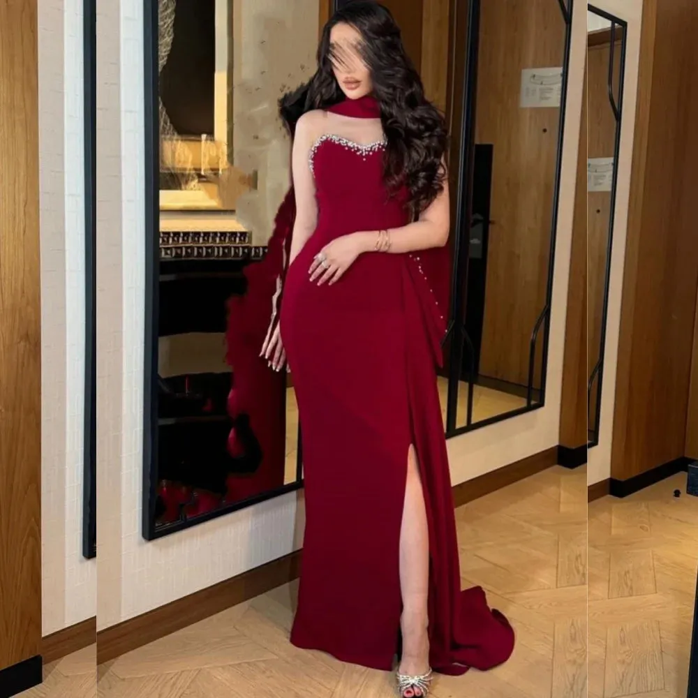 JazzHer Customized Fashion Jersey Pleat Sheath Sequined Sweetheart Midi Dresses Homecoming Dresses Classic Exquisite Modern Style Pastro (PRE-ORDER)
