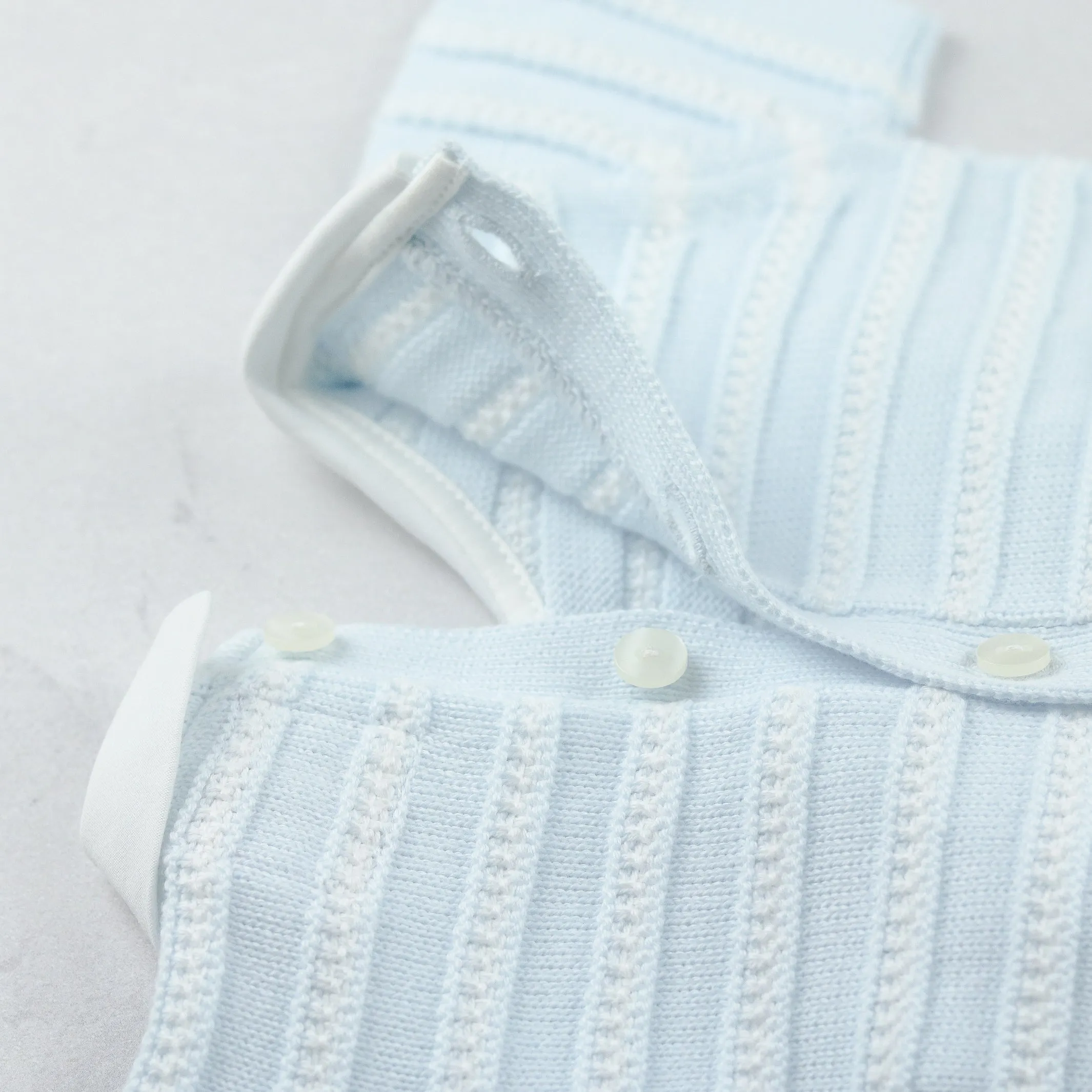 Jerry Blue Boys Stripe Knit Top and Shorts Set