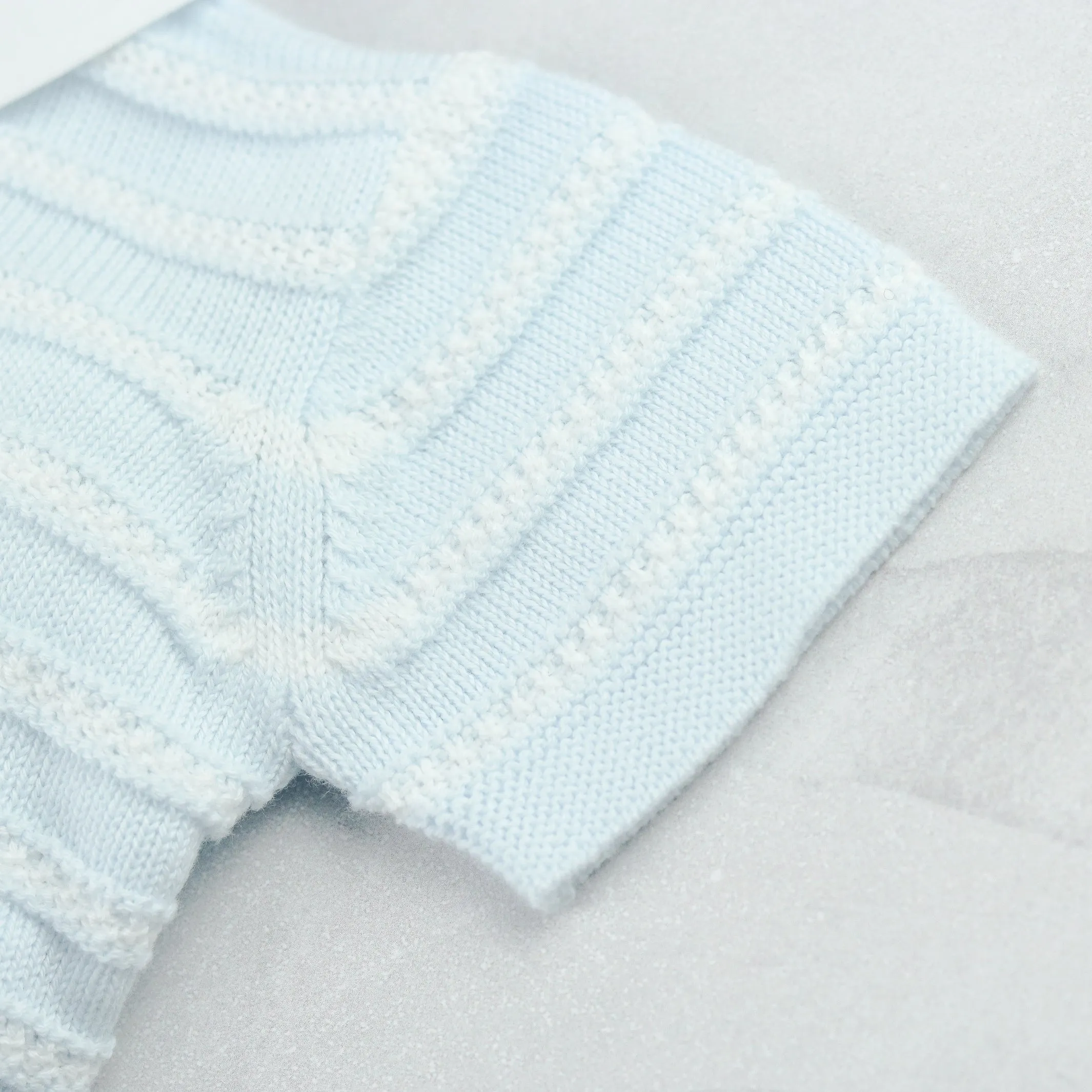 Jerry Blue Boys Stripe Knit Top and Shorts Set