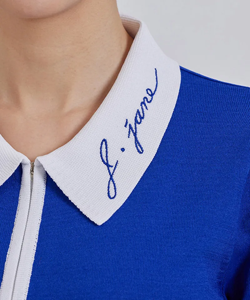 J.Jane Vivid Color Half Sleeve Knit - Blue