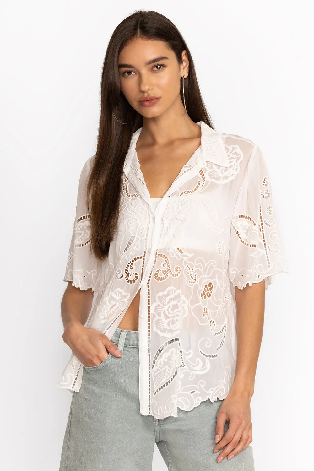 Johnny Was Chryssie Button Up Blouse C12324-3