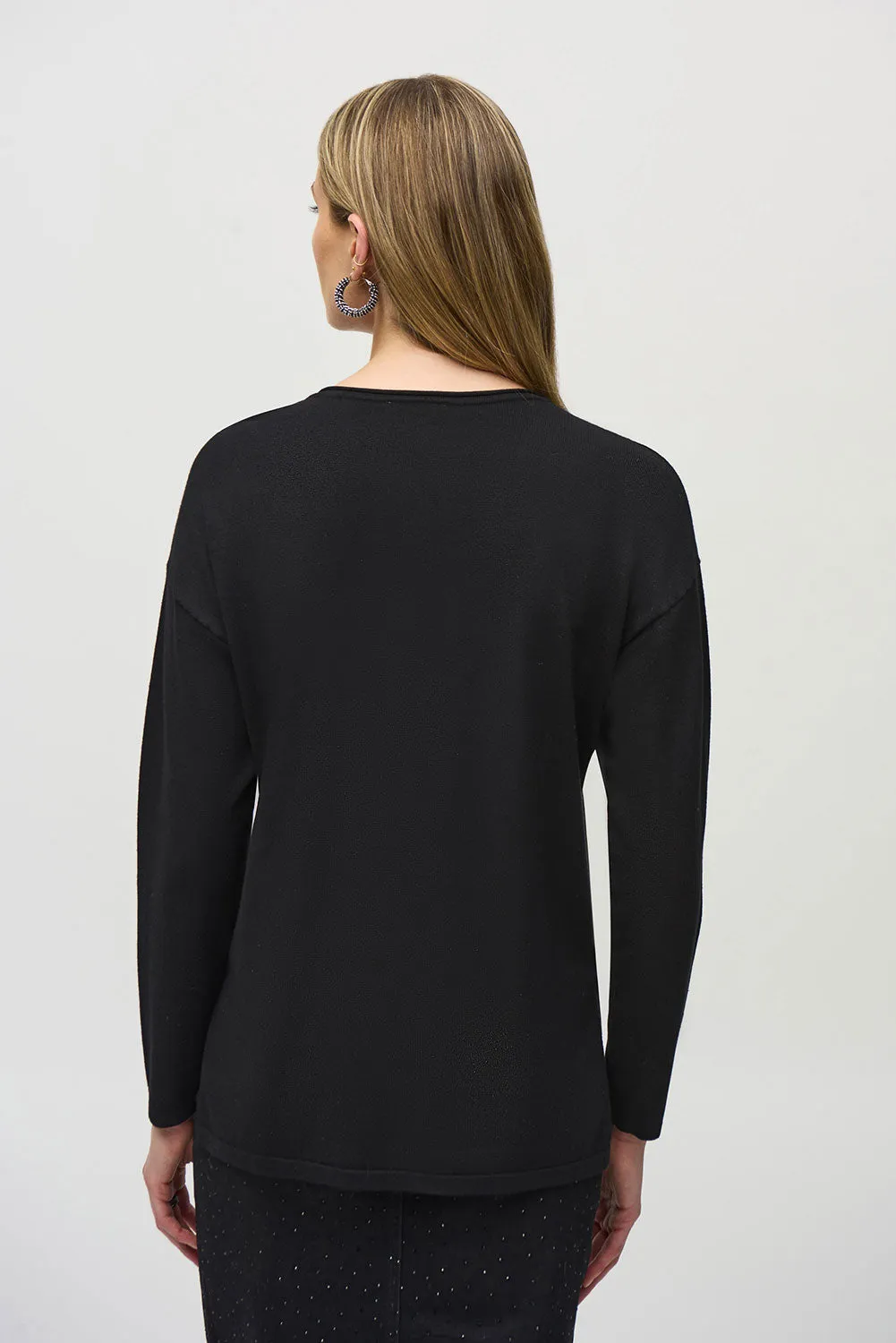 Joseph Ribkoff Sweater Knit V-Neck Pullover Jr244923
