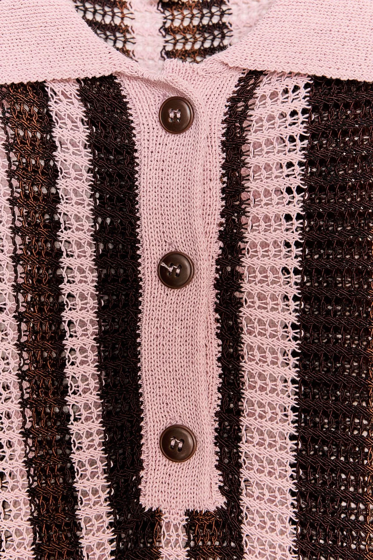 Knit polo sweater
