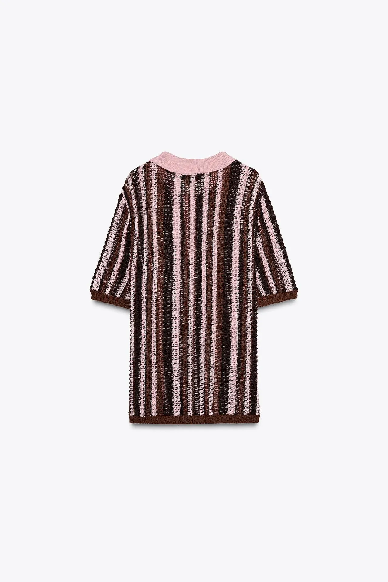 Knit polo sweater