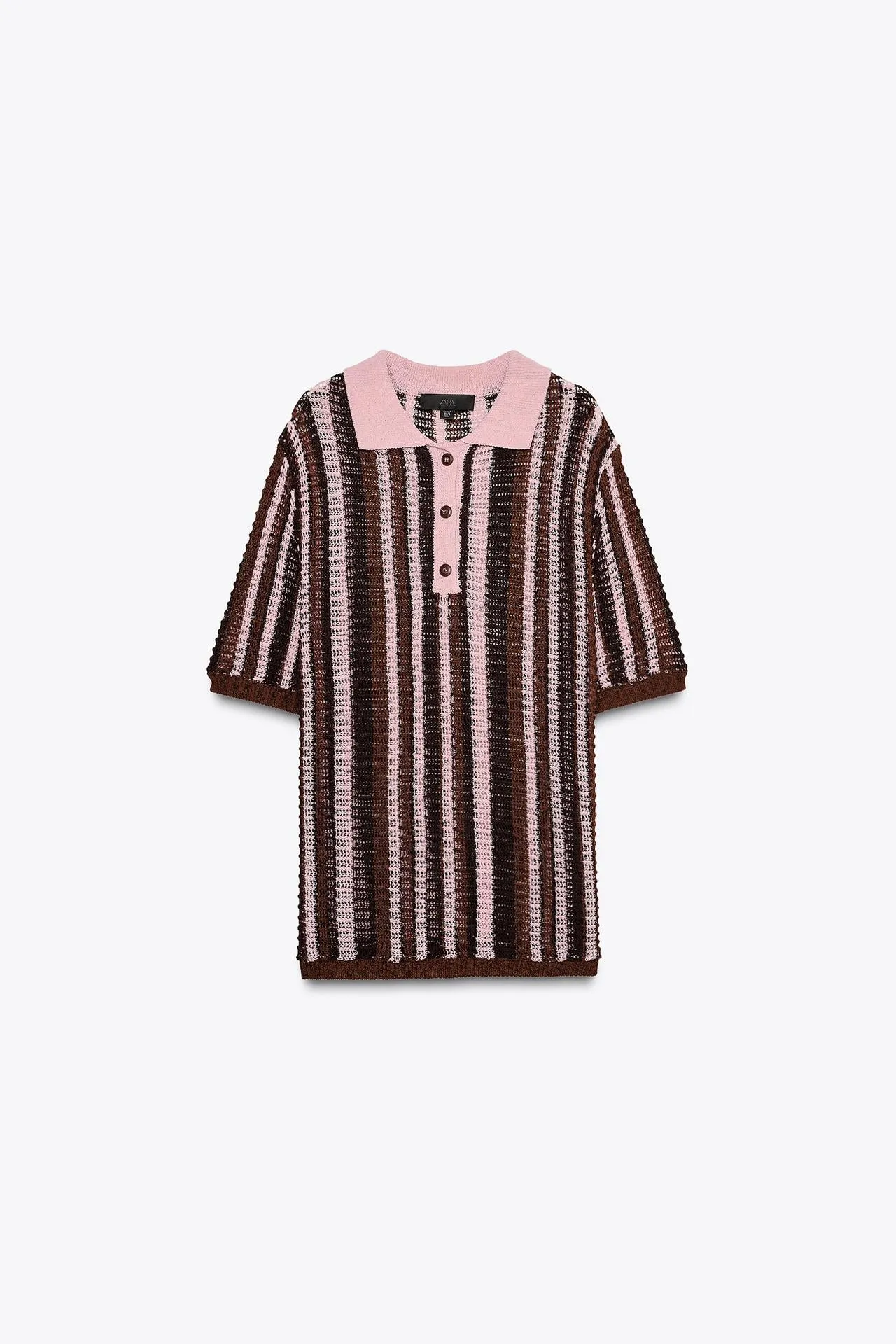 Knit polo sweater