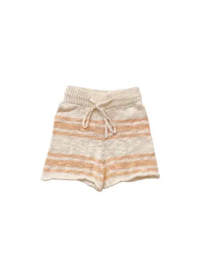 Kori Slub Cotton Shorts | Peach