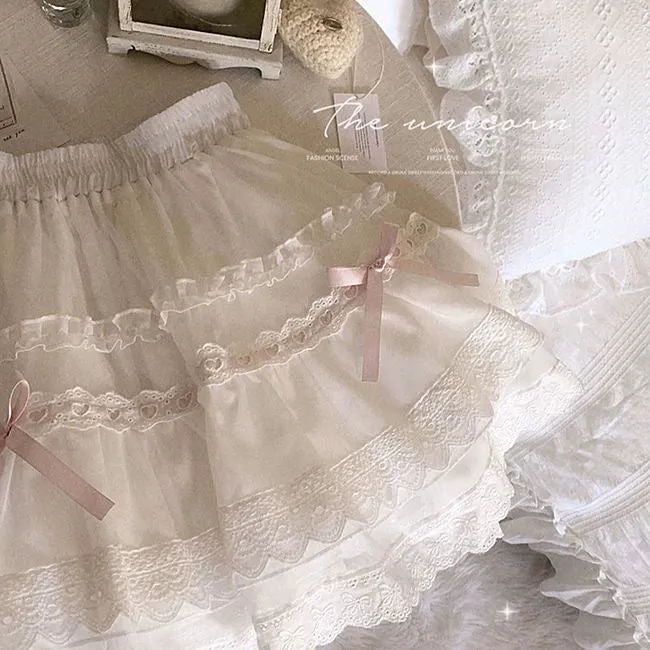 Lace Ribbon Princess Skirt