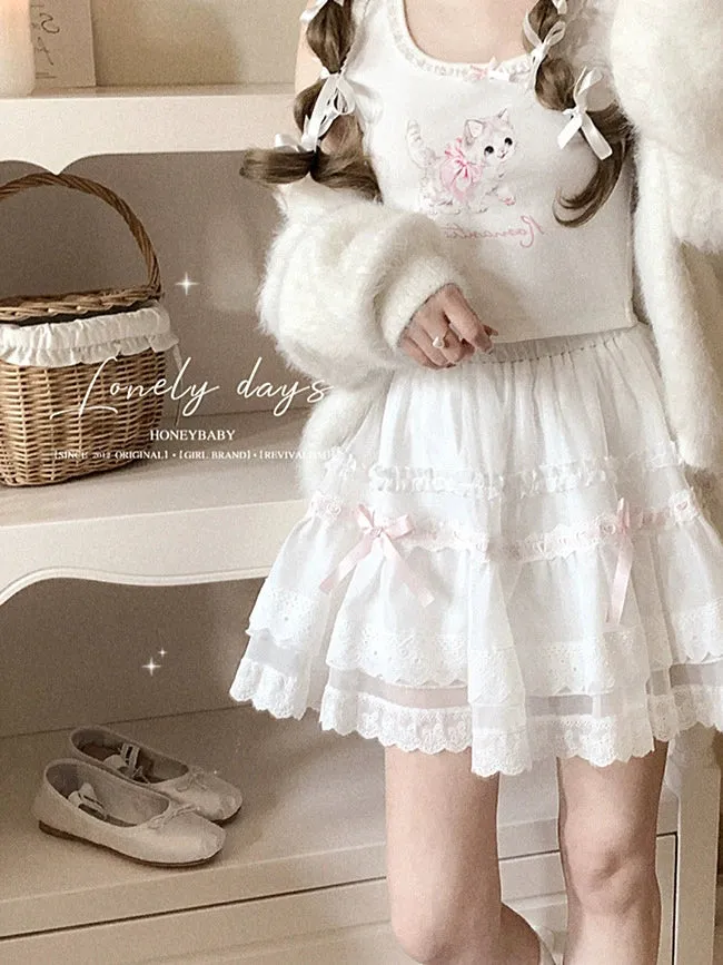 Lace Ribbon Princess Skirt
