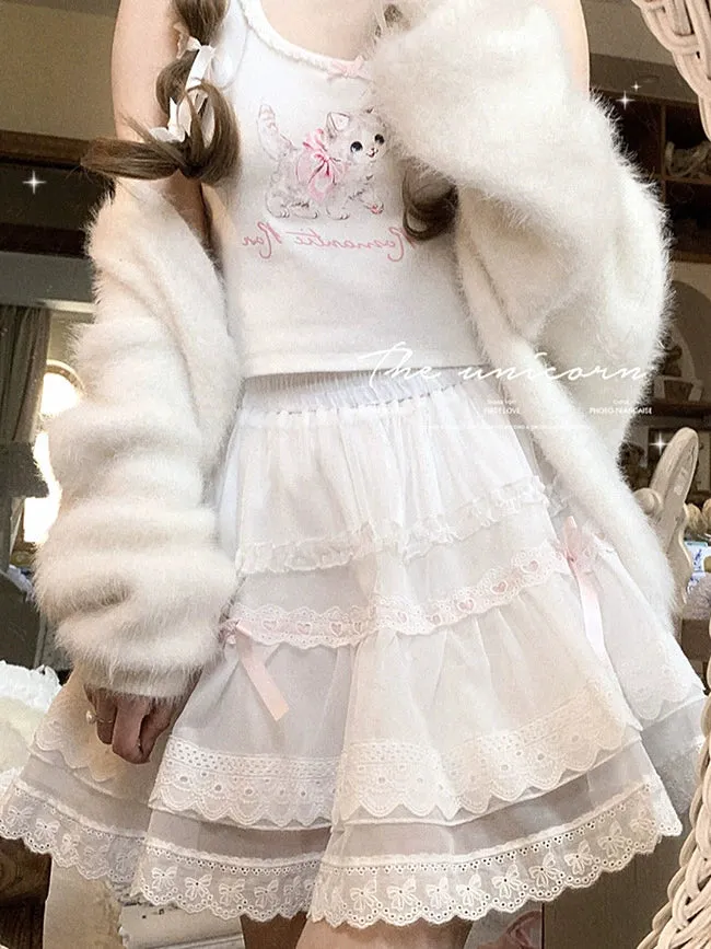 Lace Ribbon Princess Skirt