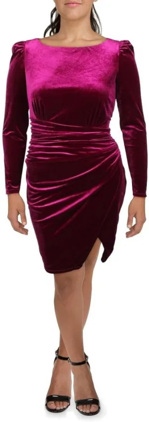 Lauren Ralph Lauren Womens Velour Midi Sheath Dress 253898038001