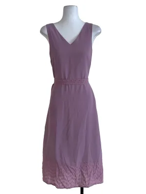 Lavender Plain Sheath Dress