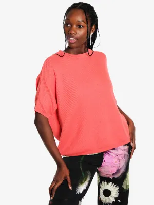 Lola Short Sleeve Jumper - Coral