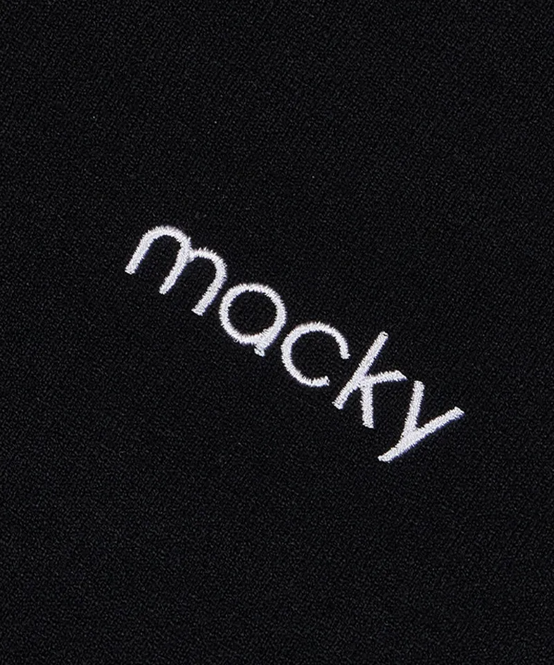 MACKY Golf: Half-Neck Viscose Knit - Black