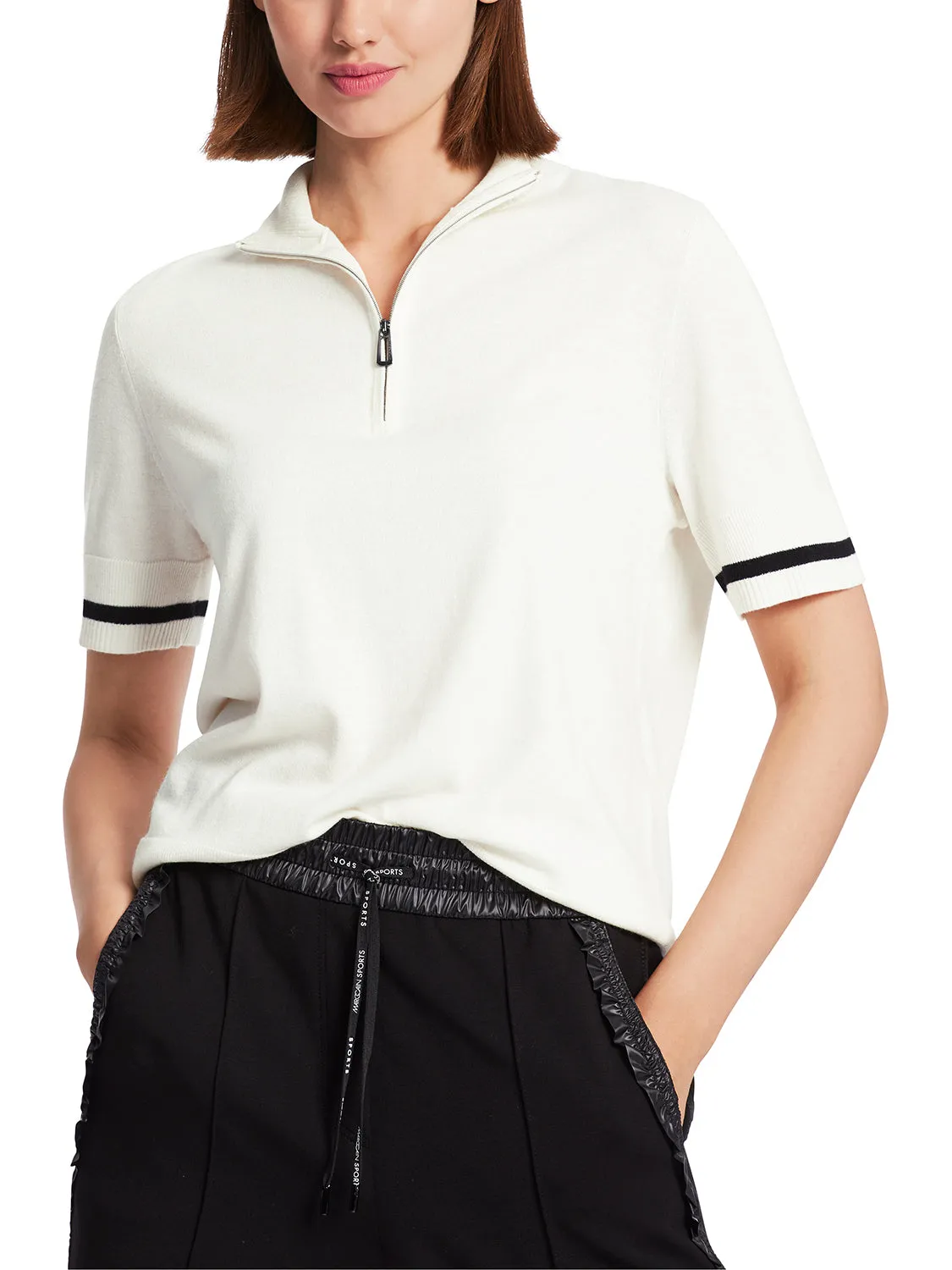 Marc Cain "Rethink Together” Sweater With Zip WS 41.23 M80